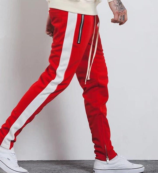 Side Stripe Fitted Long Pants