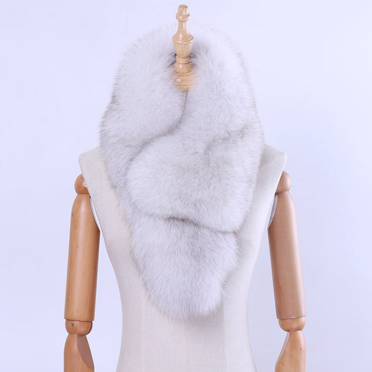 Genuine Fox Fur Scarf, Neck Wrap With Clips