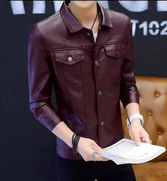 PU Leather Denim Cut Style Jackets