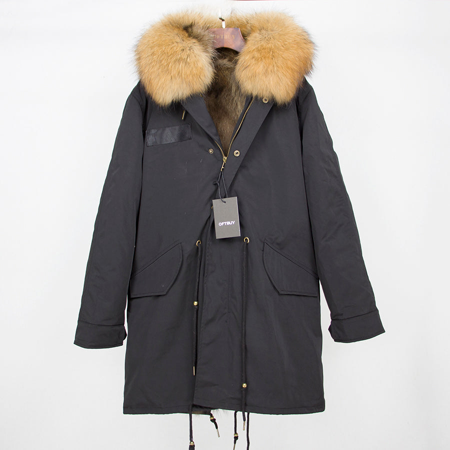 Real Fox Fur Liner Waterproof Coats (Multi - Colors)