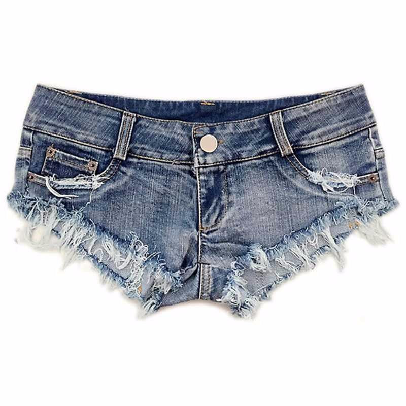 Light Blue Low Waist Micro Mini Denim Shorts – Elevate Swag