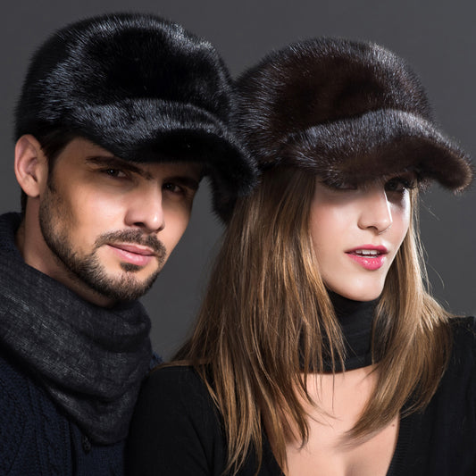 Real Fox Fur Bomber Caps