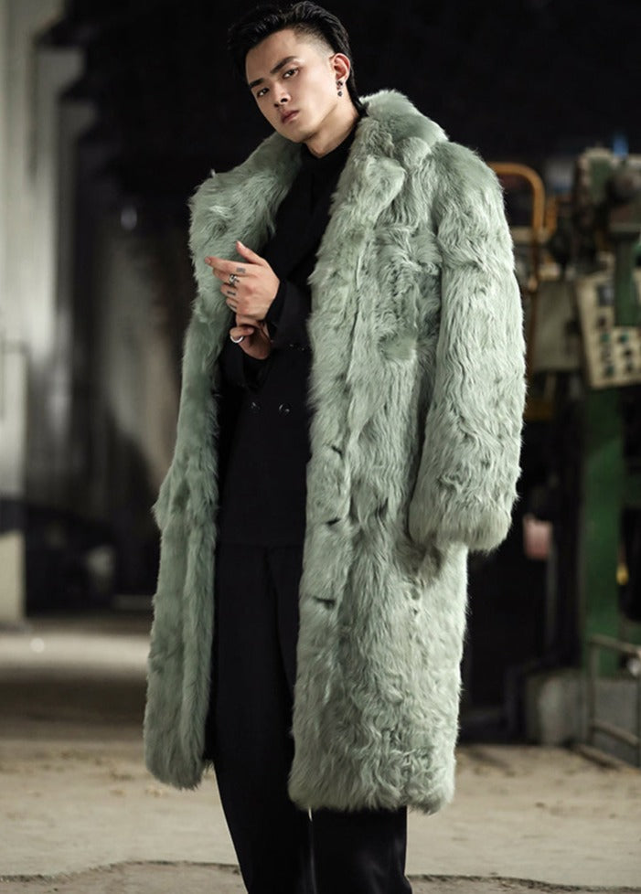 Big Collar Long Hair Shearling X-Long Coats