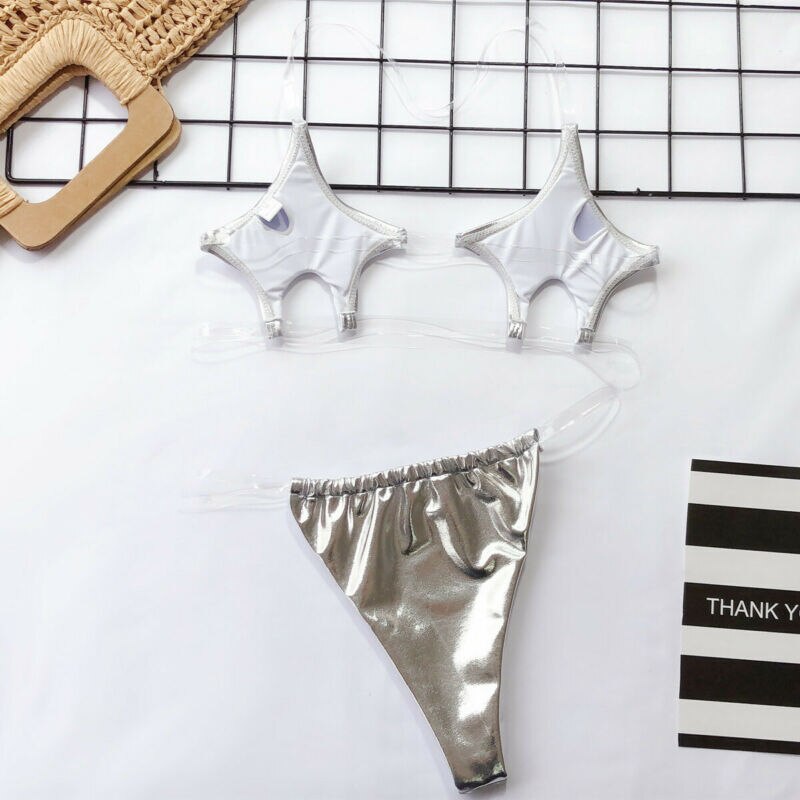 Star Shape Push-Up Padded Thong Bikini Sets