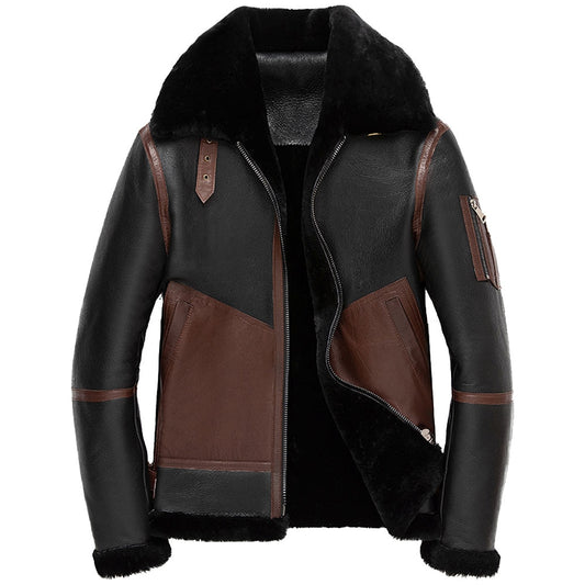 Genuine Leather Real Shearling Fur Jacket