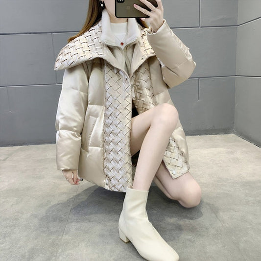 Mink Collar Woven Jackets