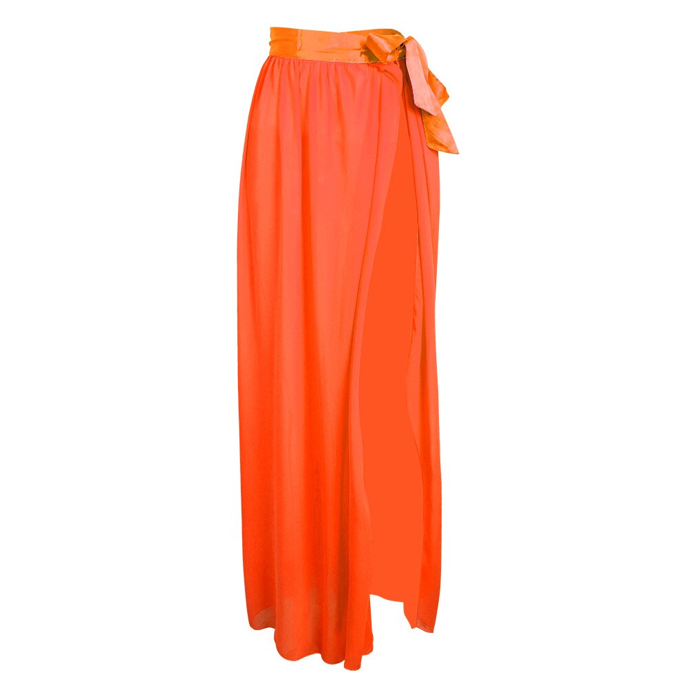 Crop & High Split Skirt Cover Up