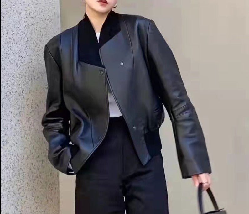 Genuine Leather Jacket Short
