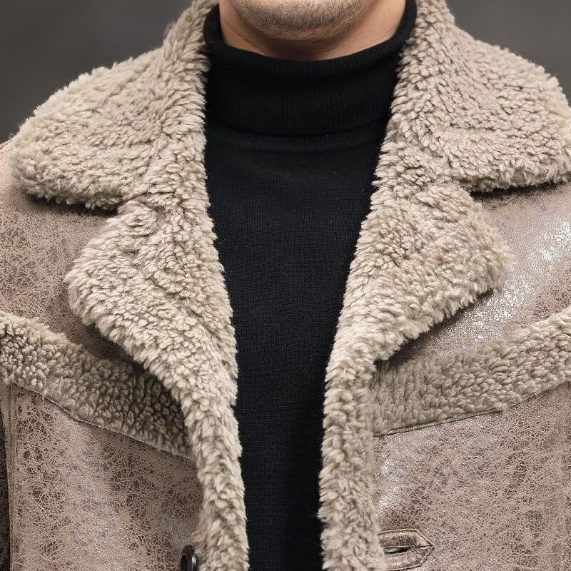 Genuine Shearing Fur Double-sided Long Coats