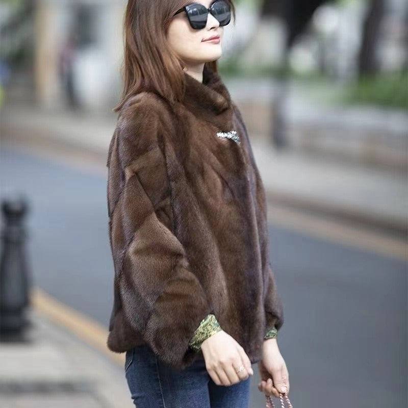 Wide Waisted Full Pelt Mink Fur Coats