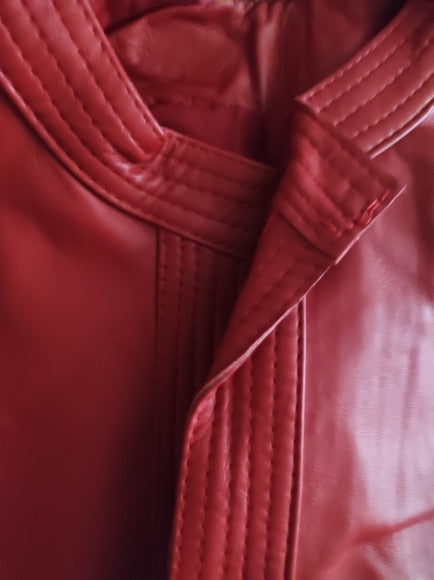 Genuine Leather Vests Robe Style