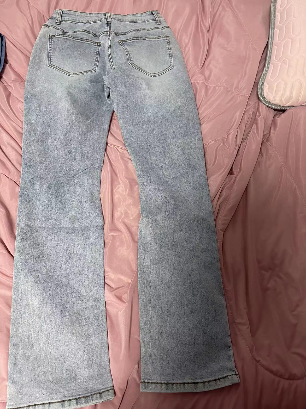 High Waist Ripped Wide Leg Loose Jeans