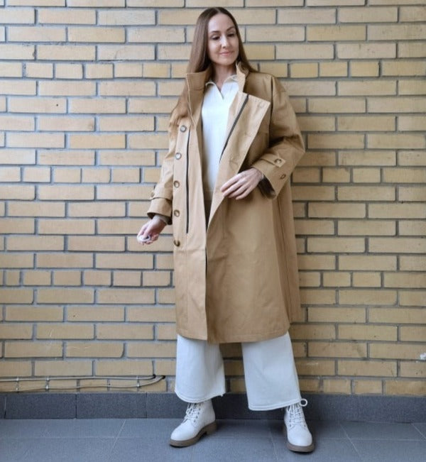 Oversized Pouch X-long Trench Coats