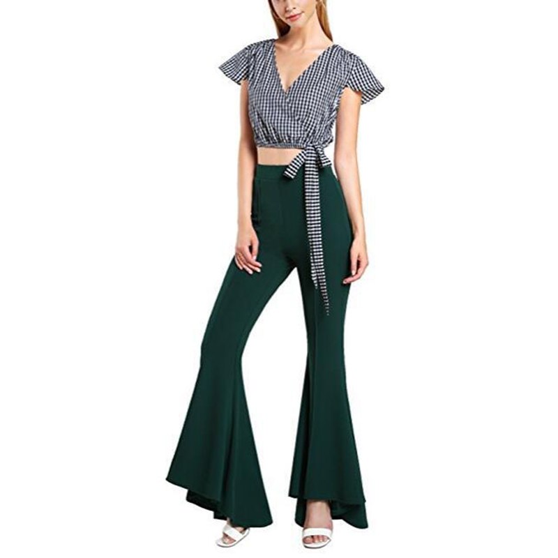 High Waist Wide Leg Super Flared Pants