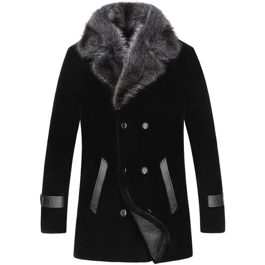 Fur Collar Shearling Long Coats