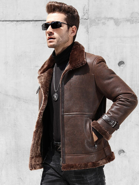 Genuine Leather Natural Shearling Jackets
