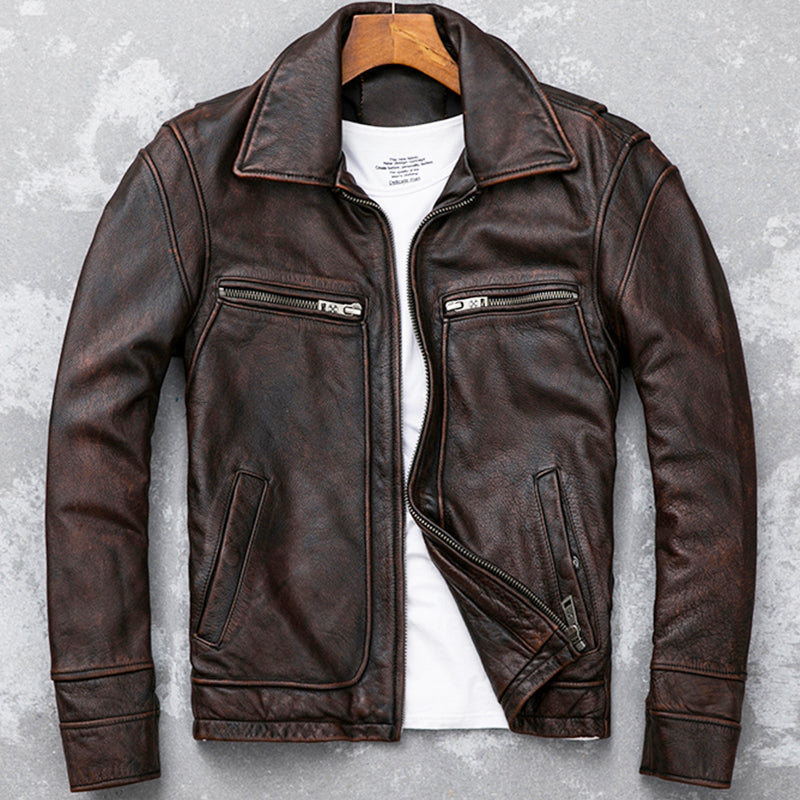 Genuine Leather Retro Jackets