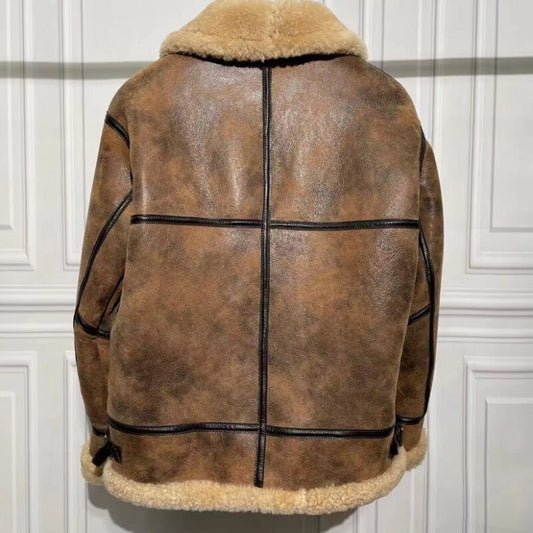 Genuine Leather Real Shearling Jacket