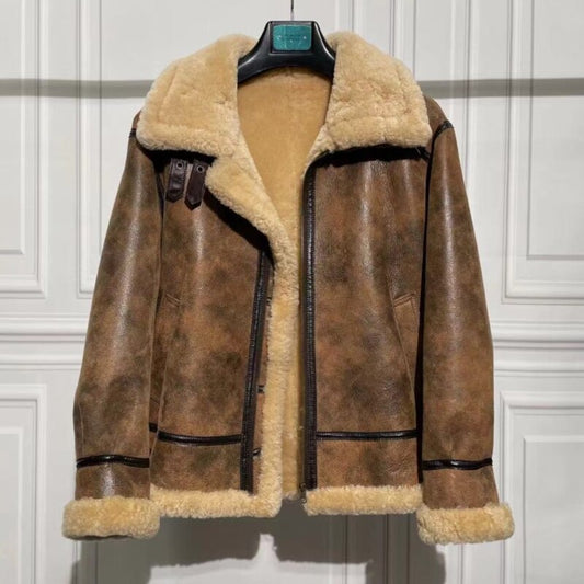 Genuine Leather Real Shearling Jacket