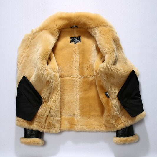 Genuine Sheep Leather Shearling Bomber