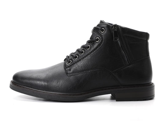 Lace Zip-up Ankle Boots