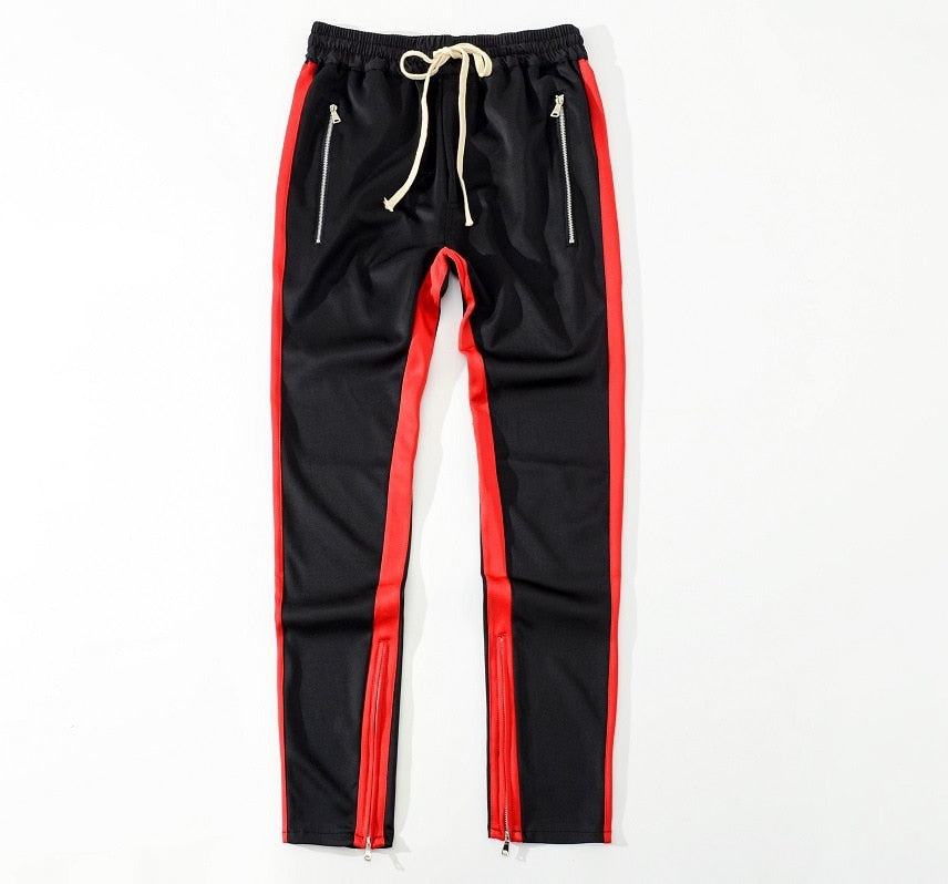 Reiss Alia Satin Side Stripe Slim Fit Trousers, Black | £168.00 | Buchanan  Galleries