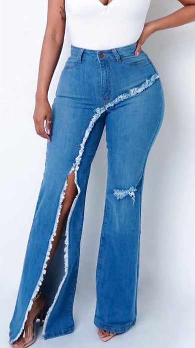 Flare One Long Split Jeans