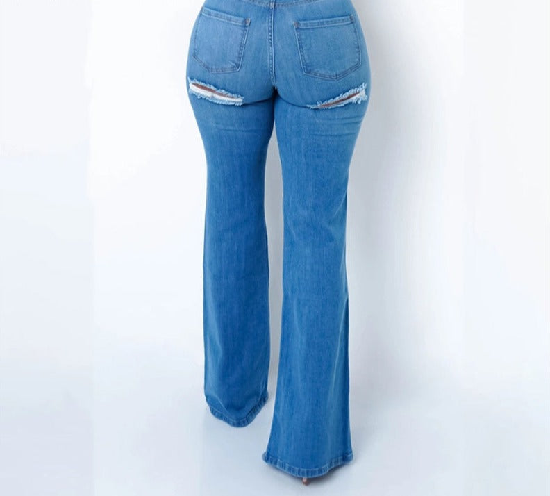 Flare One Long Split Jeans