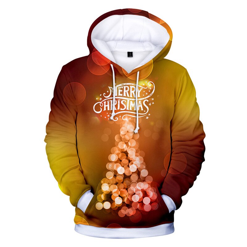 Christmas 3D Print Hooded Sweater Unisex (Multi-Styles/Colors)
