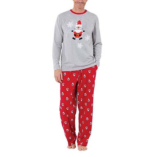 Cartoon Santa Claus Family Matching Christmas Pajamas Set