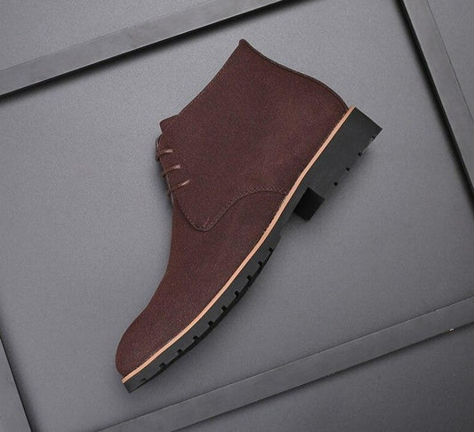 Pu Suede Ankle Boots