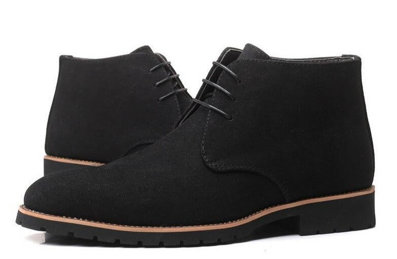 Pu Suede Ankle Boots