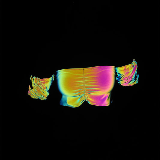 Rainbow Reflective Glow Crop Top