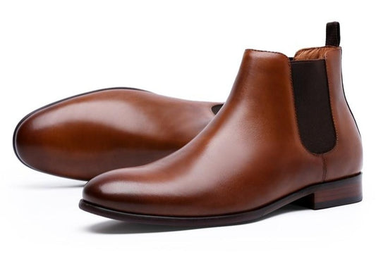 Genuine Leather Chelsea Boots