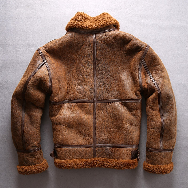 Genuine Leather Jackets Shearling Liner B3 Bombers