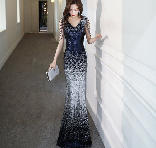 Sequin Sleeveless Beading Mermaid Dresses