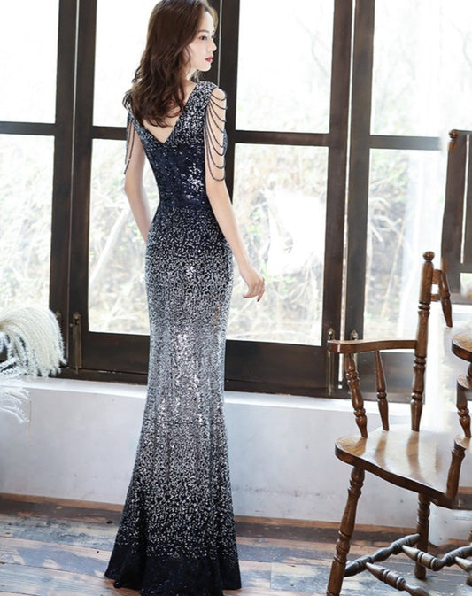 Sequin Sleeveless Beading Mermaid Dresses