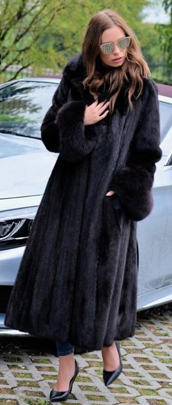 Lux Real Mink Fur Maxi Coat