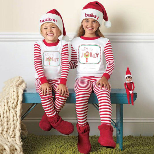 Lets Be Jolly Family Matching Christmas Pajamas Set