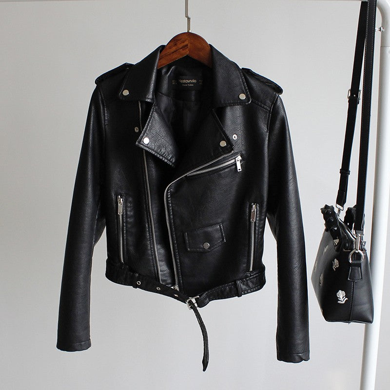 Pu Leather Waist Belt Moto Jackets