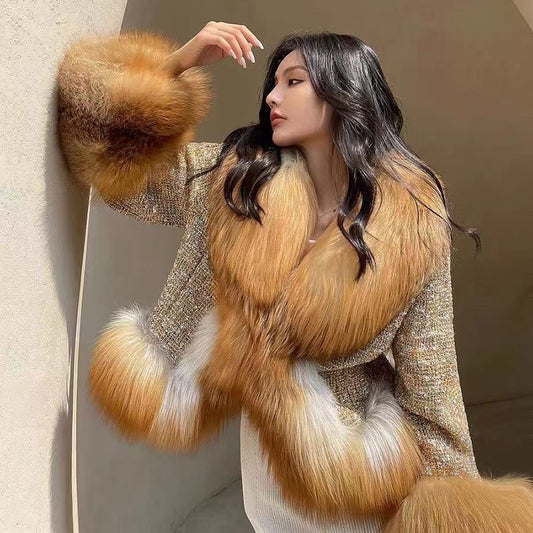 Collection of Genuine Fox Fur Wool Coats