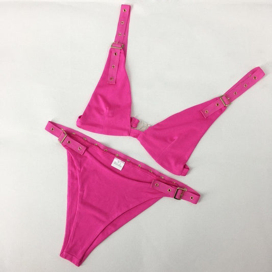 Buckle Strap Brazilian Bikini Sets