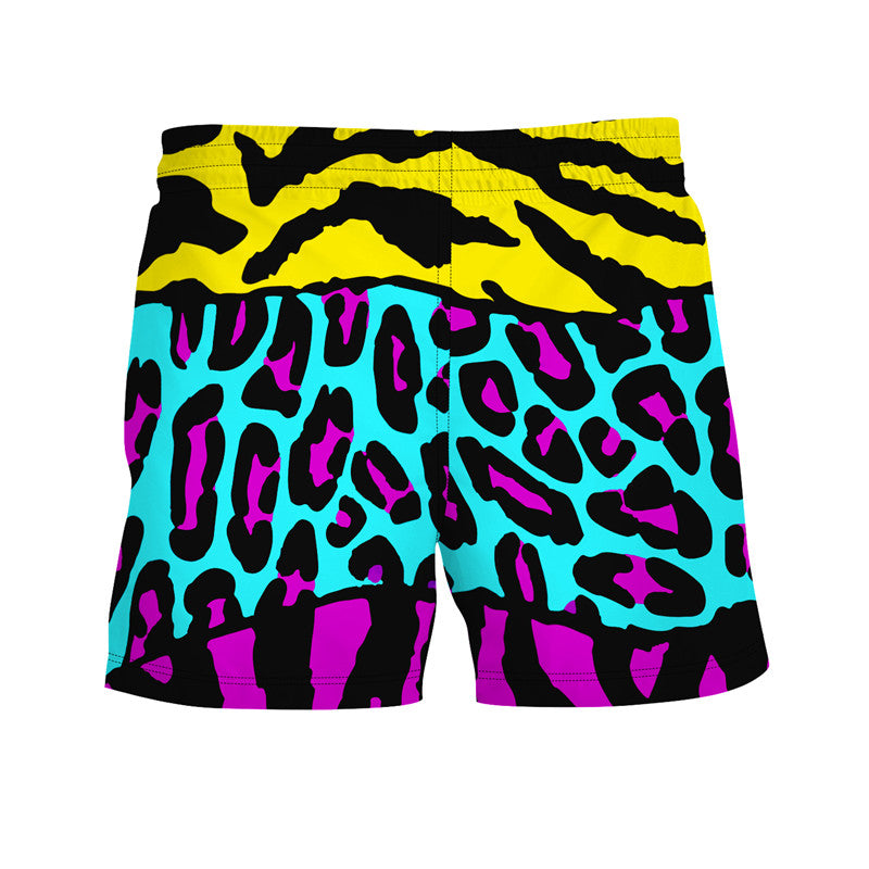 Cartoon Leopard Printed Shorts
