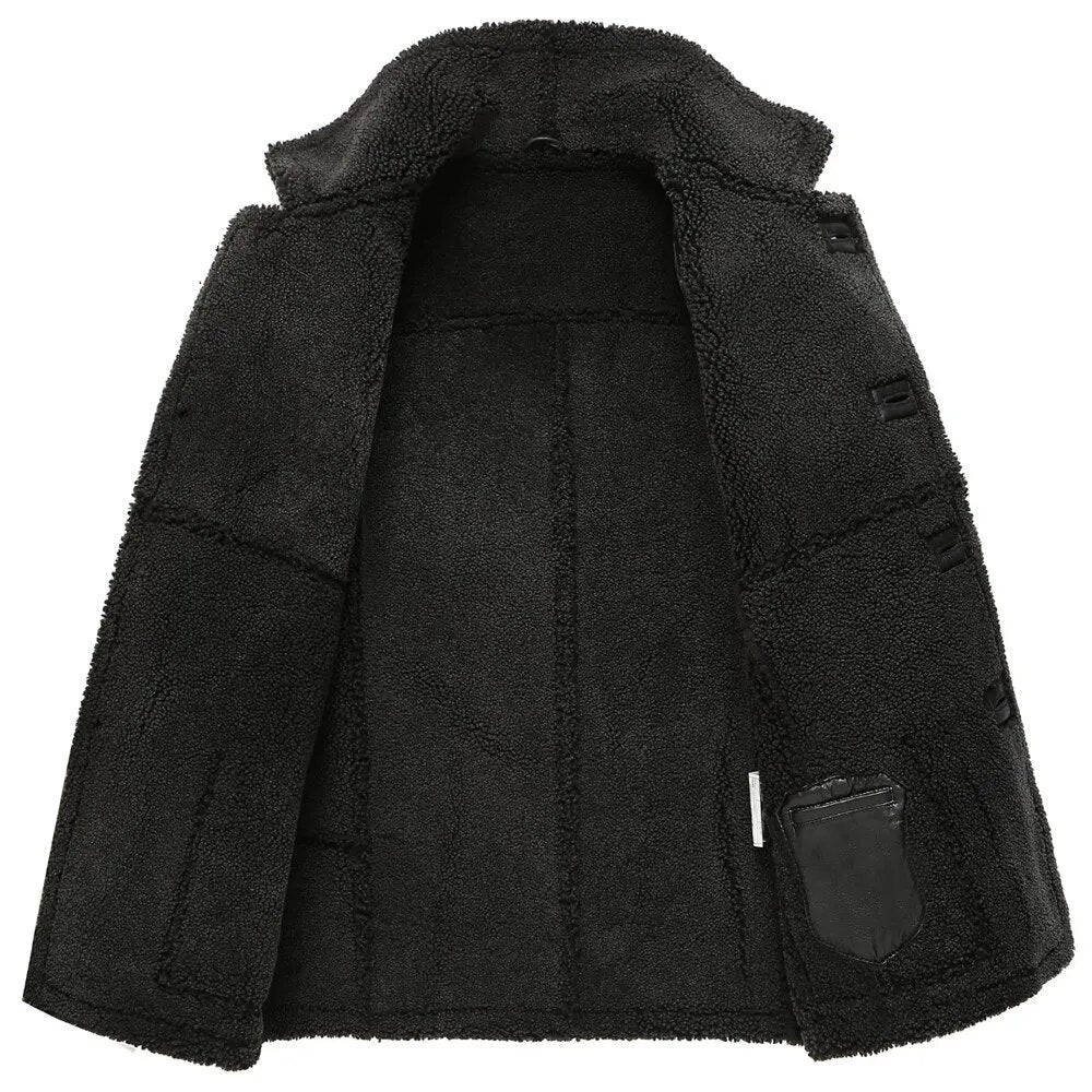 Genuine Leather Real Shearling Fur Coats