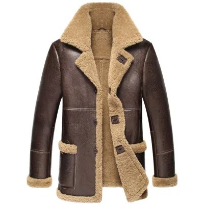 Genuine Leather Real Shearling Fur Coats