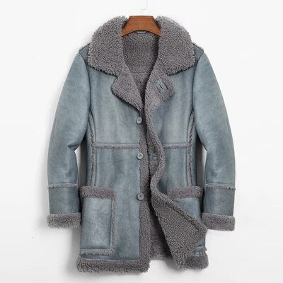 Genuine Leather Real Shearling Fur Coats