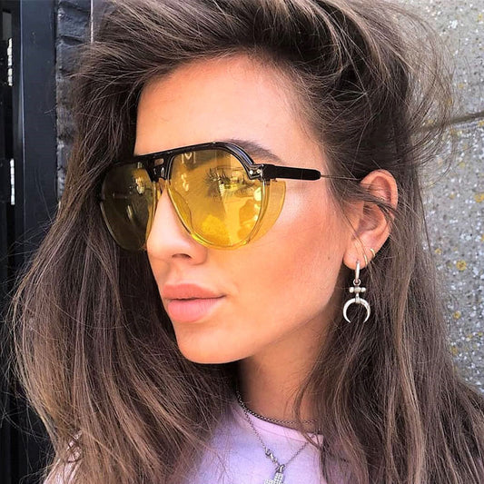 Vintage Goggle Lens Lip Sunglasses