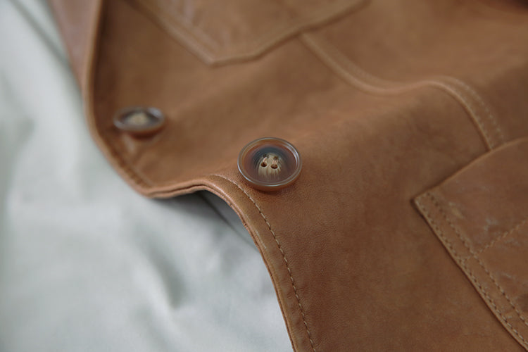 Genuine Leather Vintage Blazer Jackets