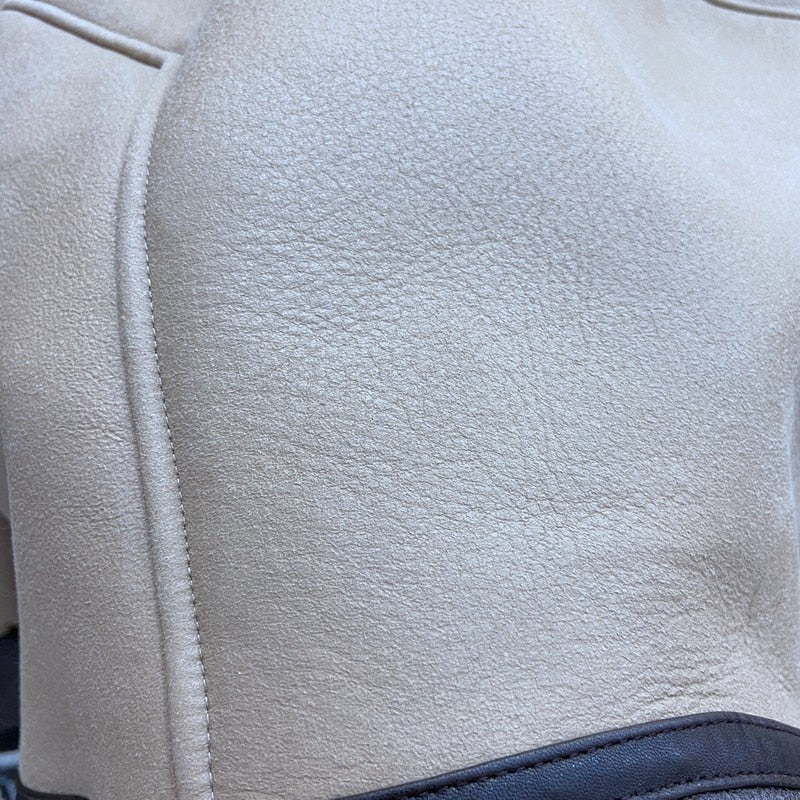 Genuine Leather Real Mink Shearling & Fox Fur Coat