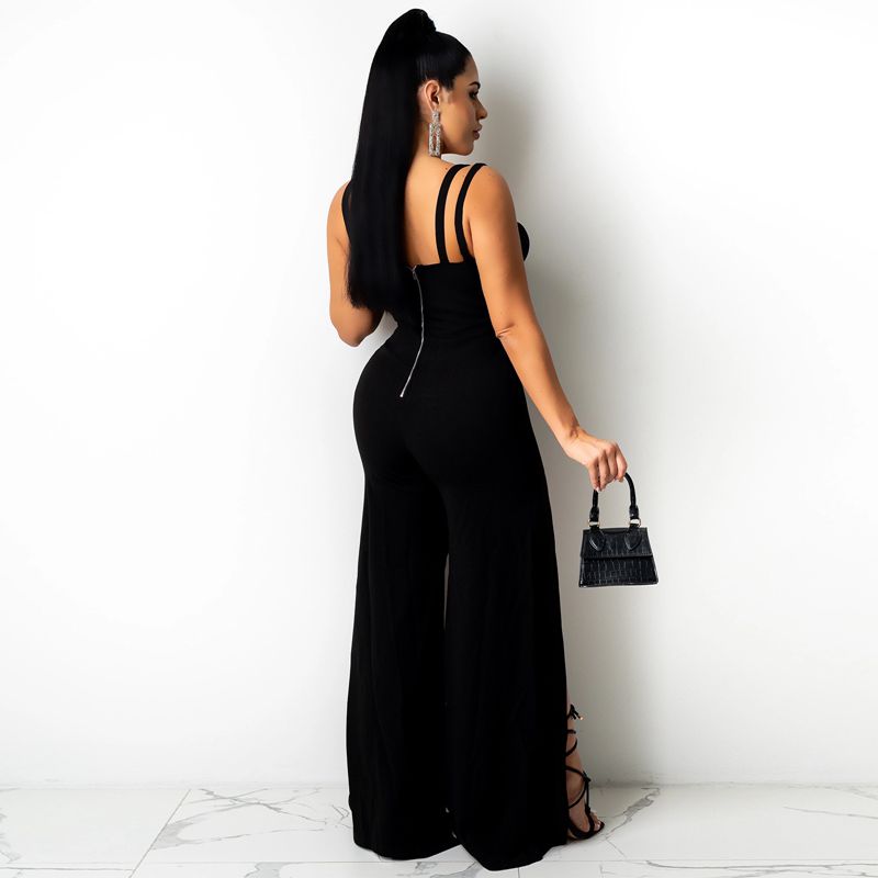 Tube Sling High Split Leg Jumpsuits